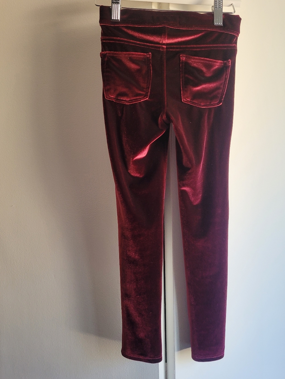 6/7 Red Velvety Legging Old Navy